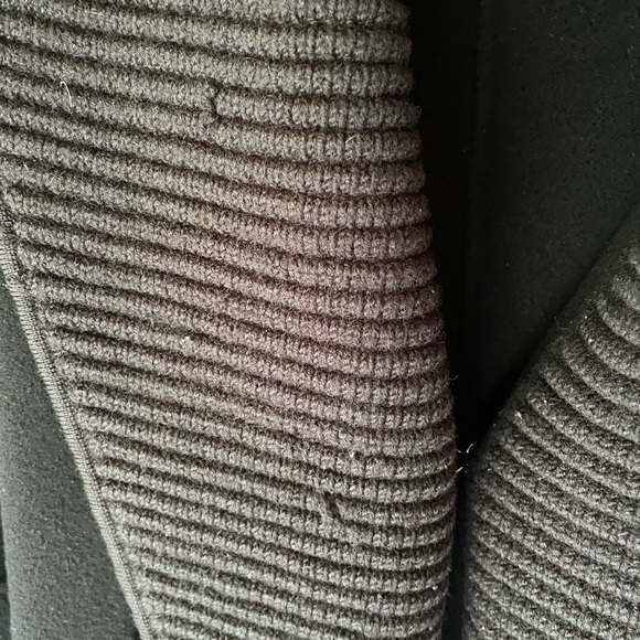 Mackage shawl neck coat with hook eye closure.  Black size small. - Picture 6 of 6